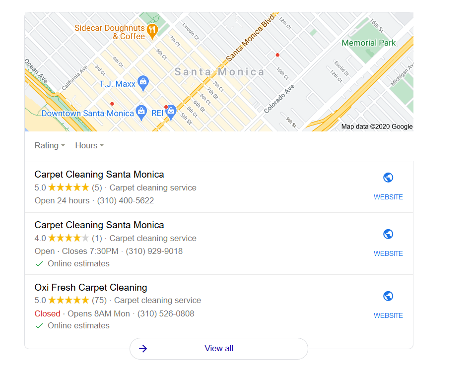 Carpet Cleaning Google My Business