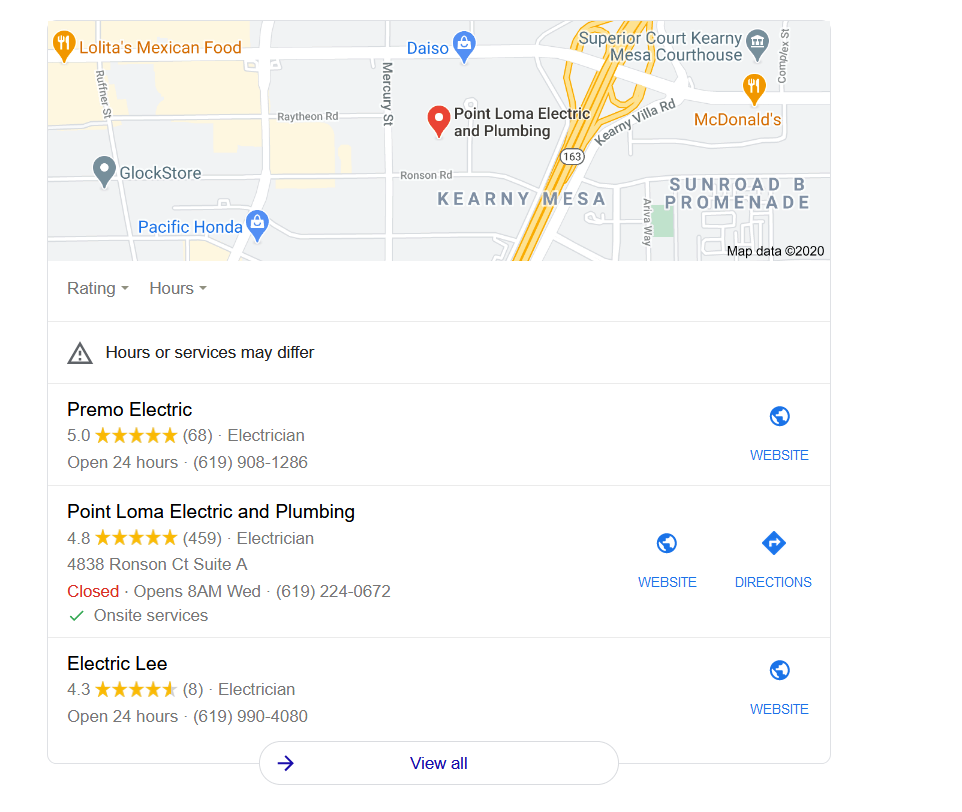 Google Local SEO for Electricians